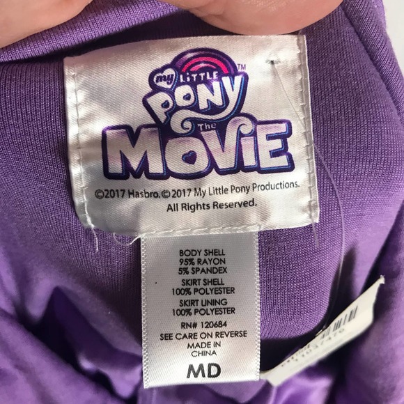 My Little Pony MLP Women's Medium NWT Twilight Sparkle Tulle Mini Dress - Picture 2 of 11